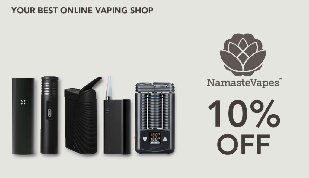 Namaste Vapes Cbd Coupon Code Discounts Promos Save On Cannabis Online Website