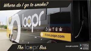 Loopr Cannabis Denver Party Bus Exterior - Save On Cannabis Coupon Codes