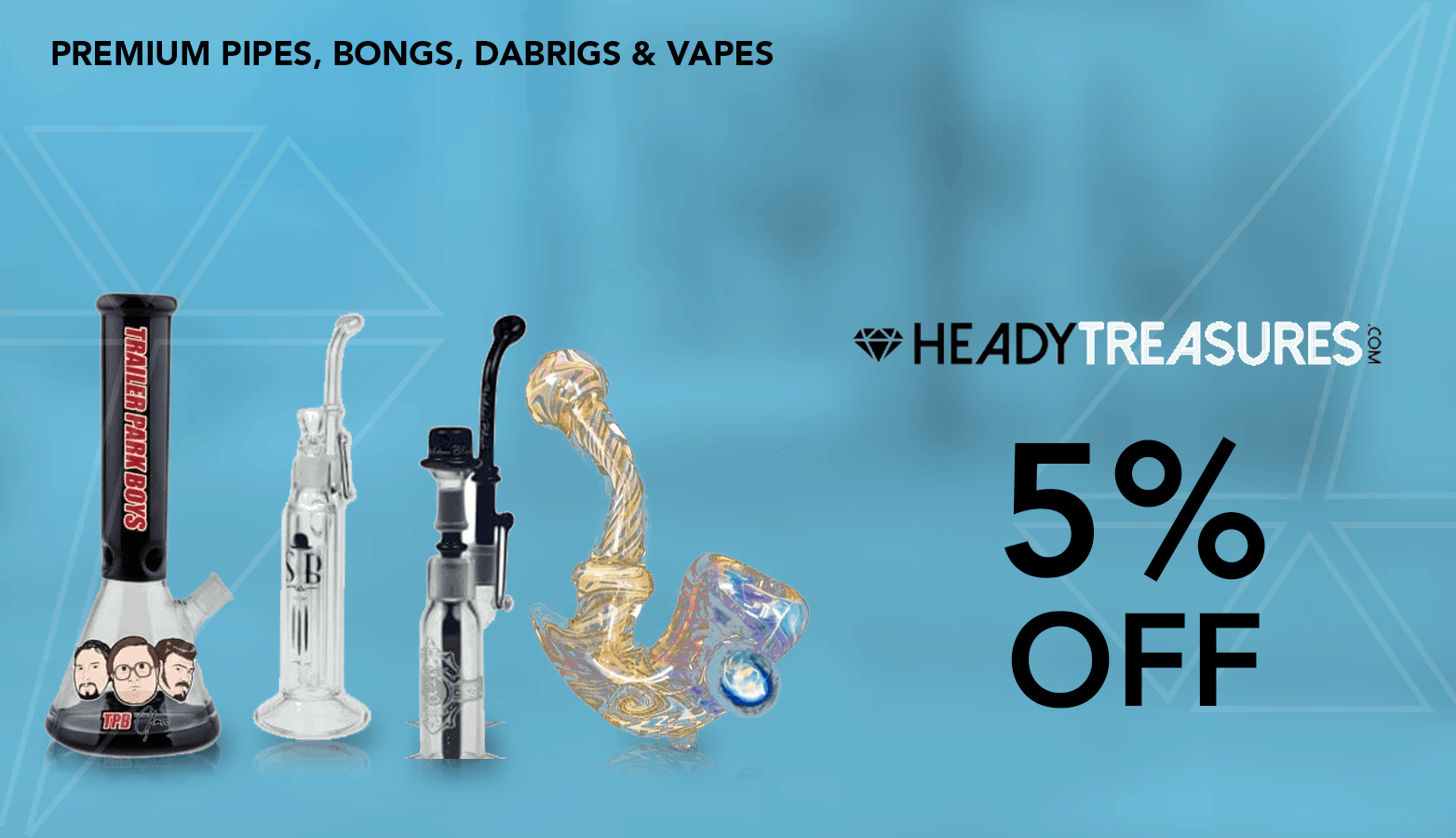Heady Treasures Coupon Codes - Head Shop - Vape - Pipes - Bongs - Dab Rigs - Save On Cannabis - Marijuana Coupon Codes coupon codes