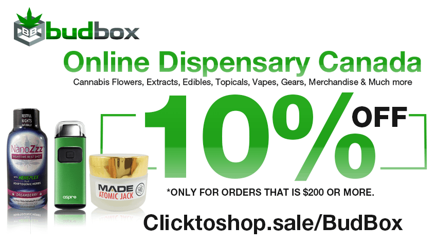 Bud Box Discount Coupon Promo Certificate Website