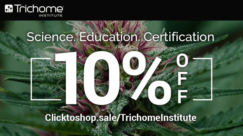 Trichome Institute Discount Coupon Promo Certificate Website