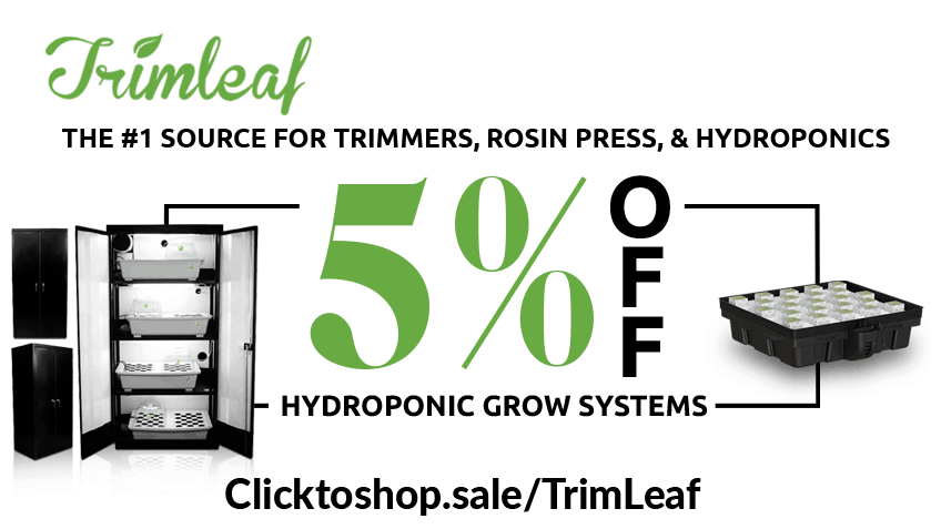 TrimLeaf Coupon for Hydroponic Grow Systems Free Shipping Coupon Promo Certificate Website