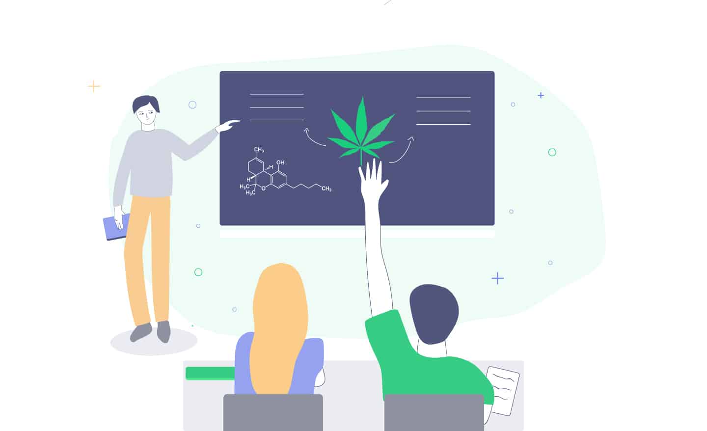 Learn about cannabis online at college.