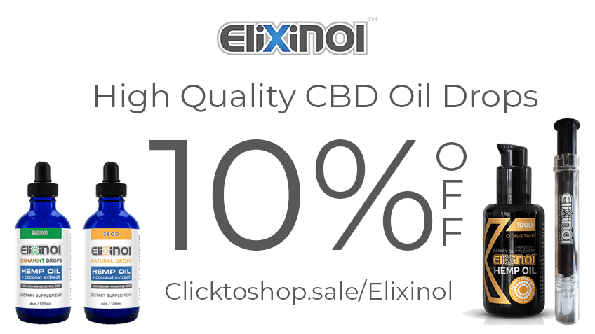 Elixinol Coupon Code - Online Discount - Save On Cannabis