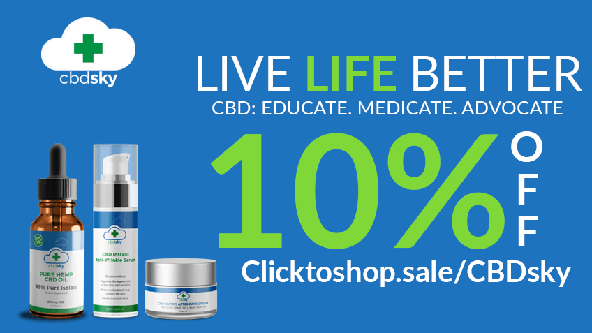 Save money now with CBD Sky coupon codes!