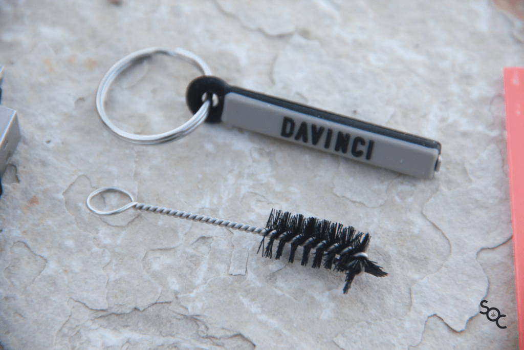 Davinci IQ Flavor Chamber tool and cleaning brush