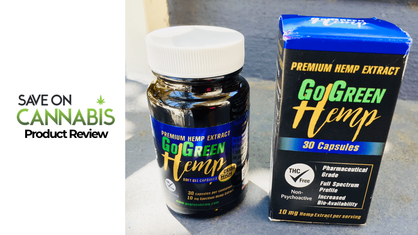 GoGreen Hemp Capsules Review - Coupon Save On Cannabis Online