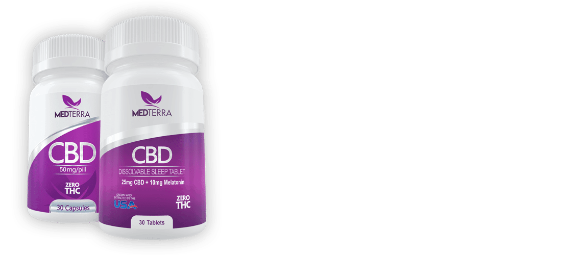 Direct CBD Online bottle of CBD tablets