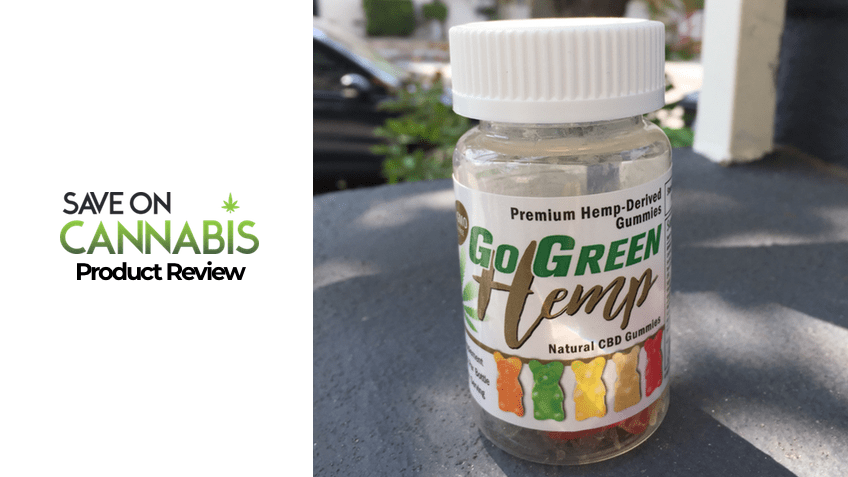 Go Green Hemp CBD Gummy Bears Review - Save On Cannabis