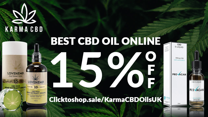 Karma CBD Oils UK Coupon Code Online Discount Save On Cannabis