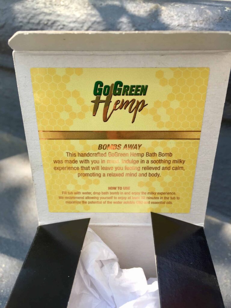 GoGreen Hemp Review CBD Bath Bomb Box - Save On Cannabis