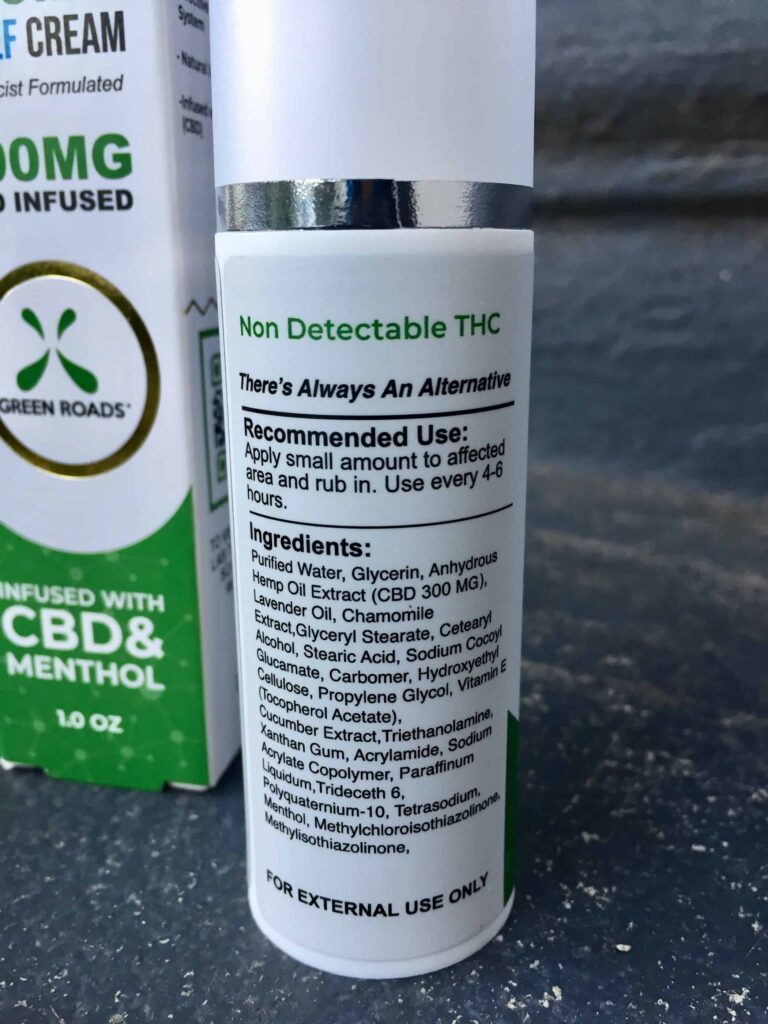 Green Roads Review - CBD Muscle Pain Cream - Save On Cannabis
