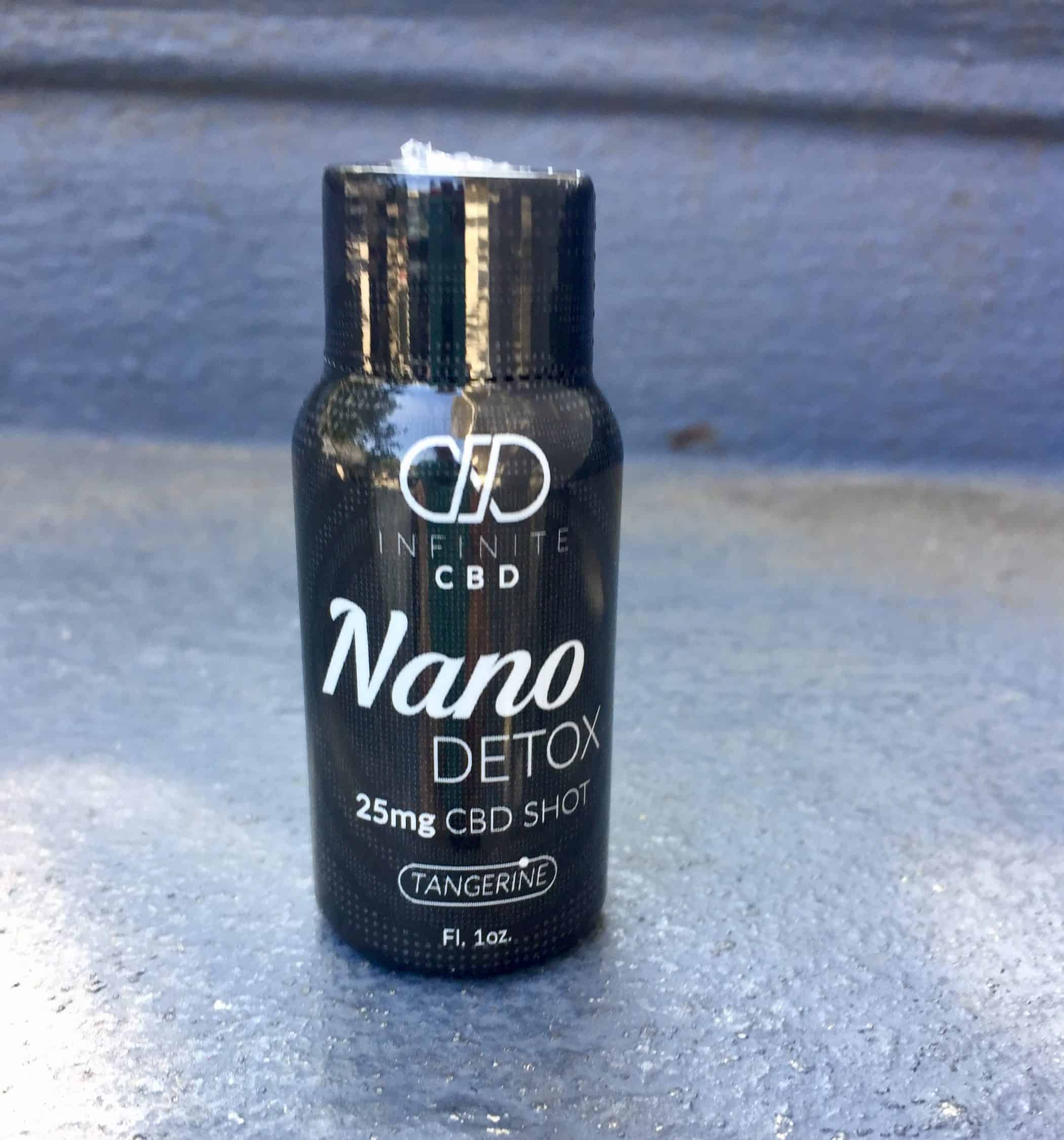 Infinite CBD Review - Save On Cannabis - Nano Shot Detox - Beauty Shot