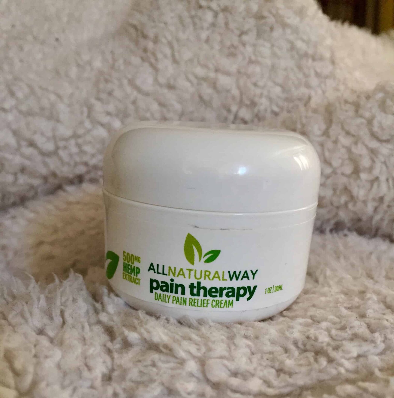 CBD Review All Natural Way CBD Pain Relief Cream 500 MG SOC