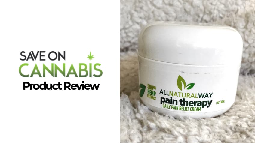 CBD Review: All Natural Way CBD Pain Relief Cream 500 MG - SOC