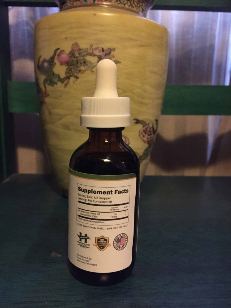 CBDpure Review - Save On Cannabis - CBD Tincture - Nutrition Facts