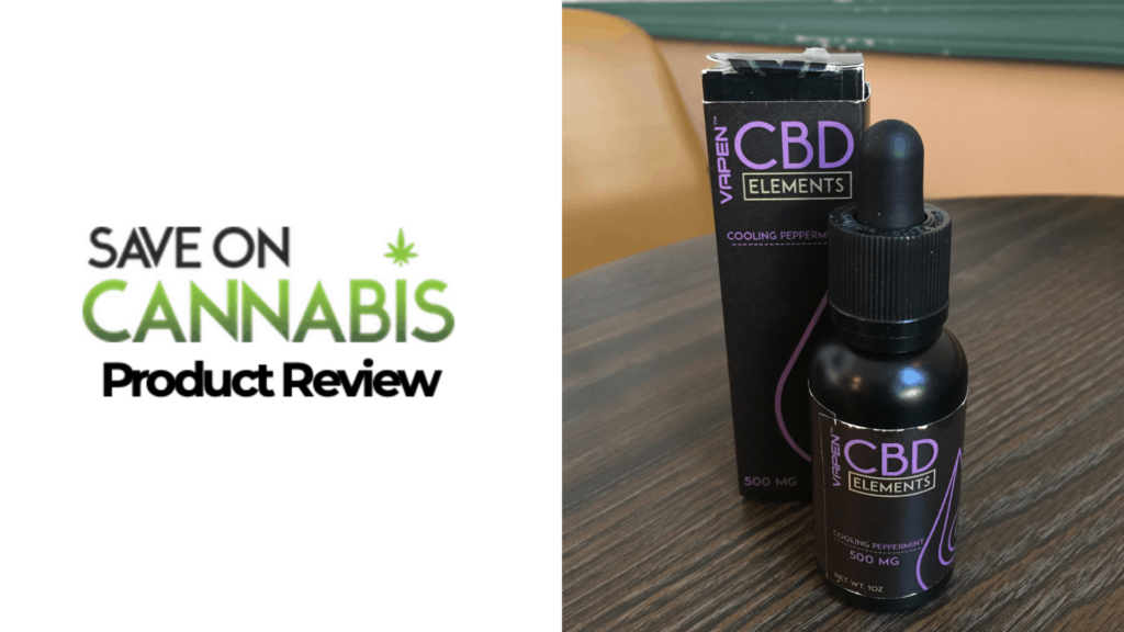Vapen Cbd Review: Elements Cooling Peppermint Tincture 3 Ng Peppermint 500 Mg Save On Cannabis Website
