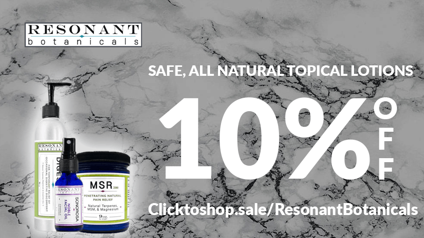 Resonant Botanicals Coupon Code discounts promos save on cannabis online Website