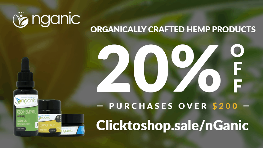 nGanic Coupon Code discounts promos save on cannabis online website20%