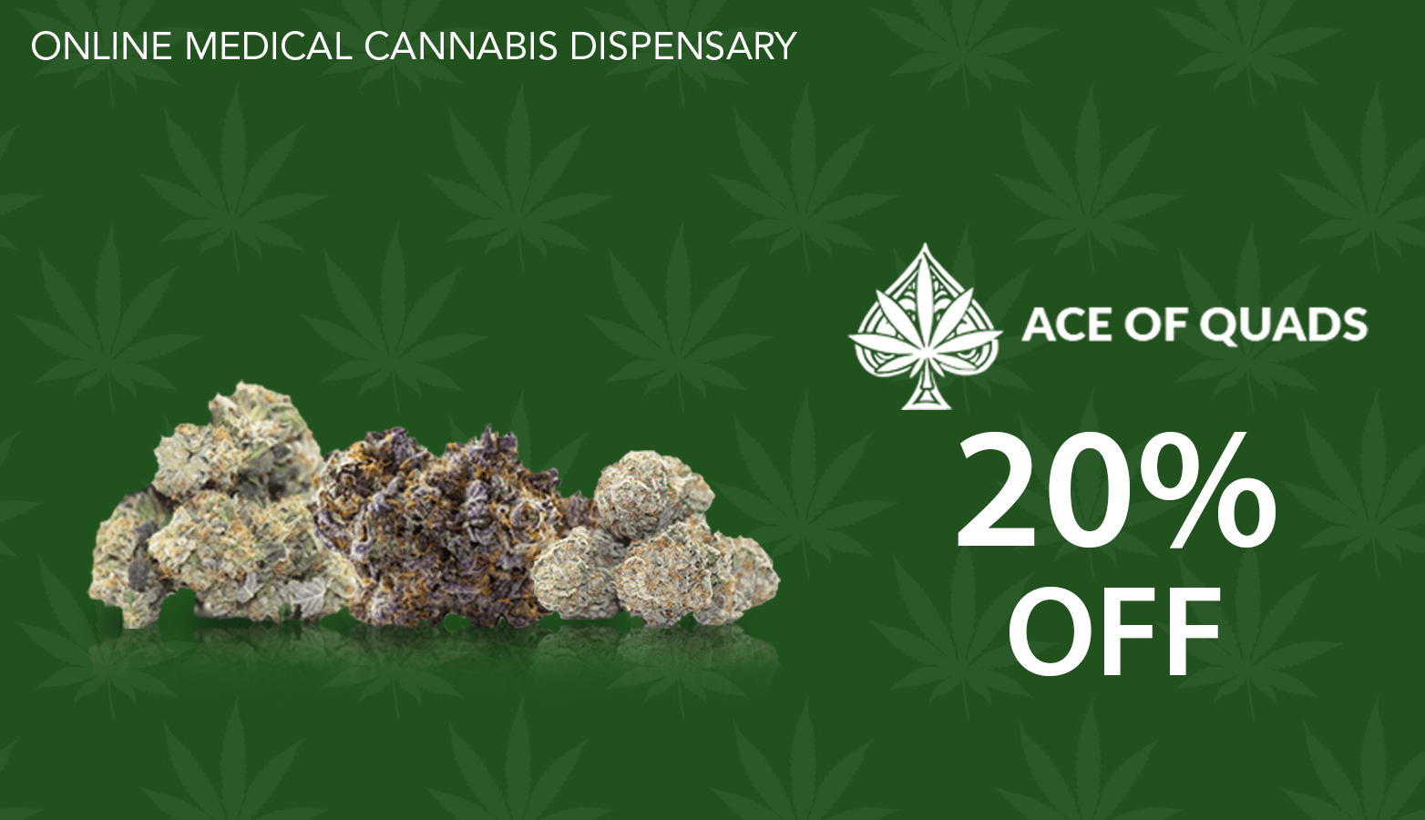 Ace of Quads CBD Coupon Code discounts promos save on cannabis online Website Redesign