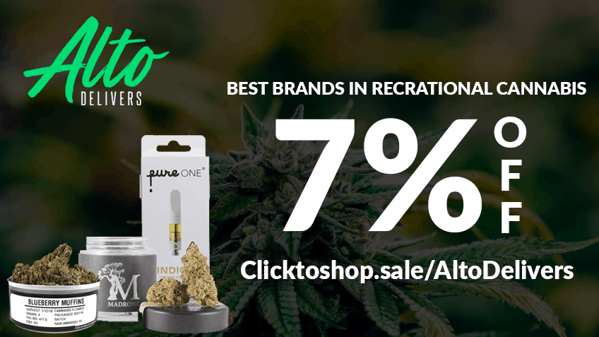 Alto Delivers Coupon Code - Cannabis Delivery California