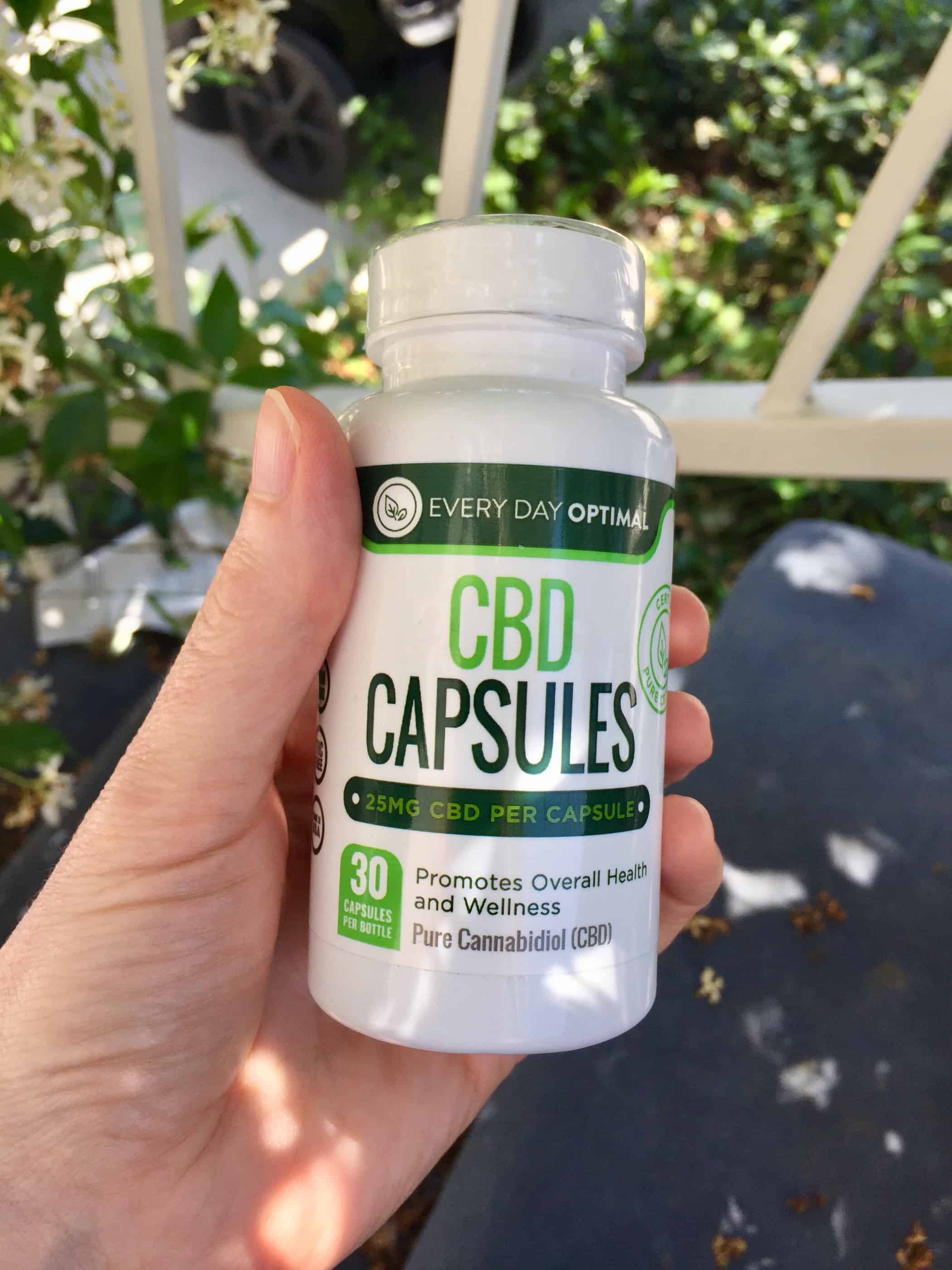 every day optimal CBD 25mg capsules save on cannabis review