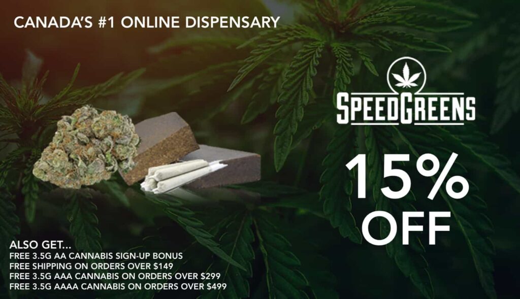 Speedgreens - Coupon - Save On Cannabis - Canada