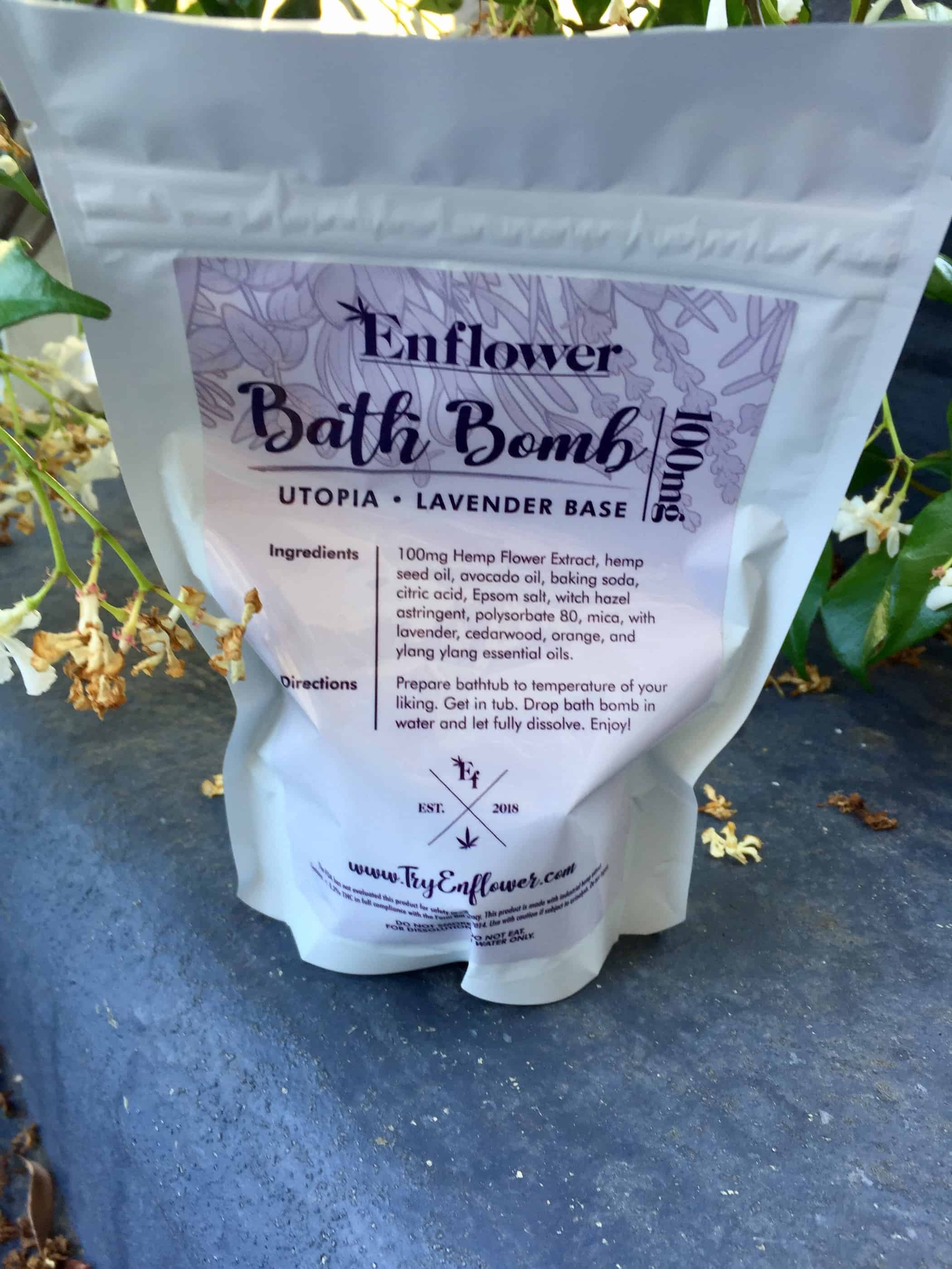 enflower cbd bath bomb utopia lavender save on cannabis Specification
