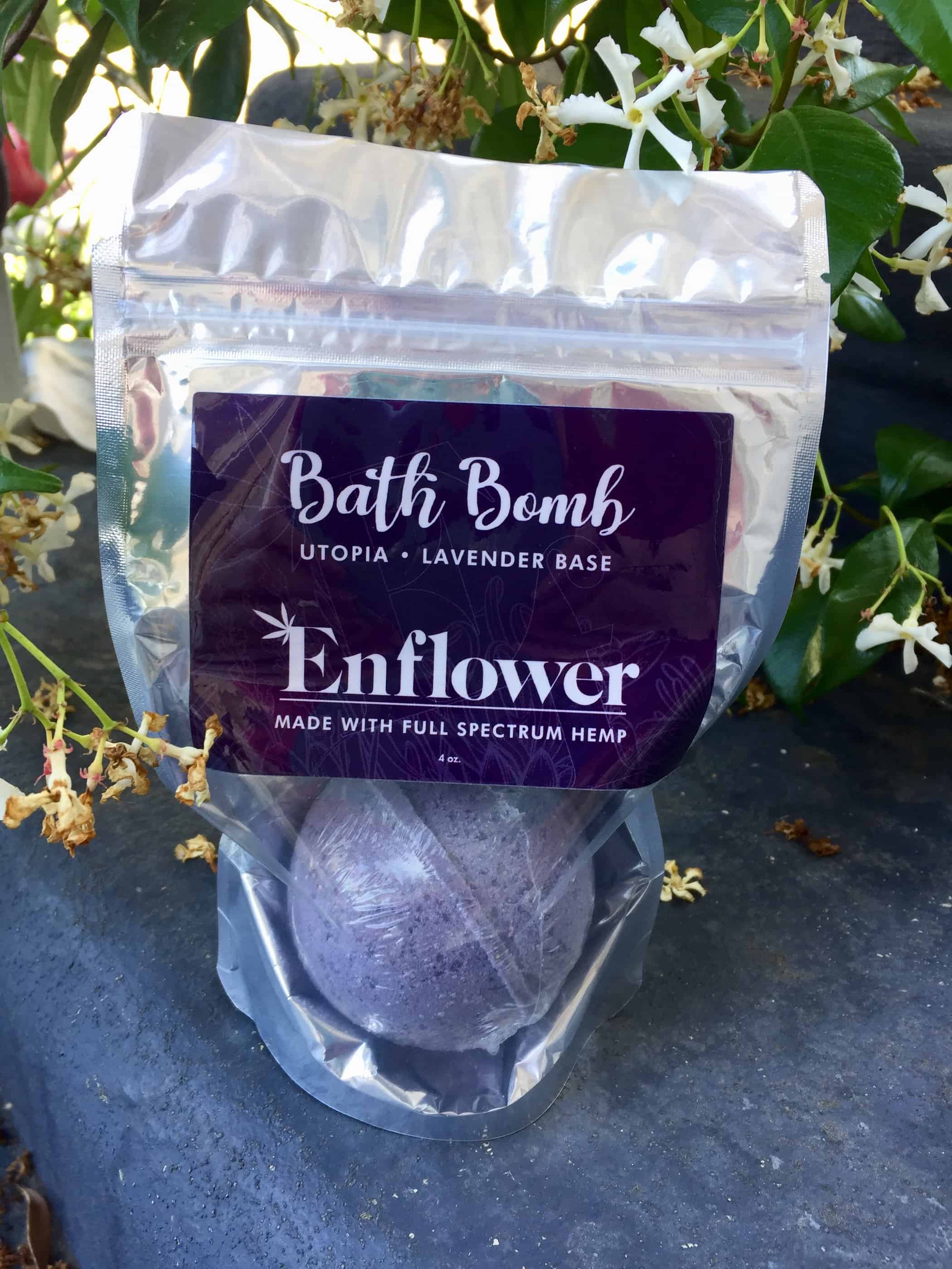 enflower cbd bath bomb utopia lavender save on cannabis review