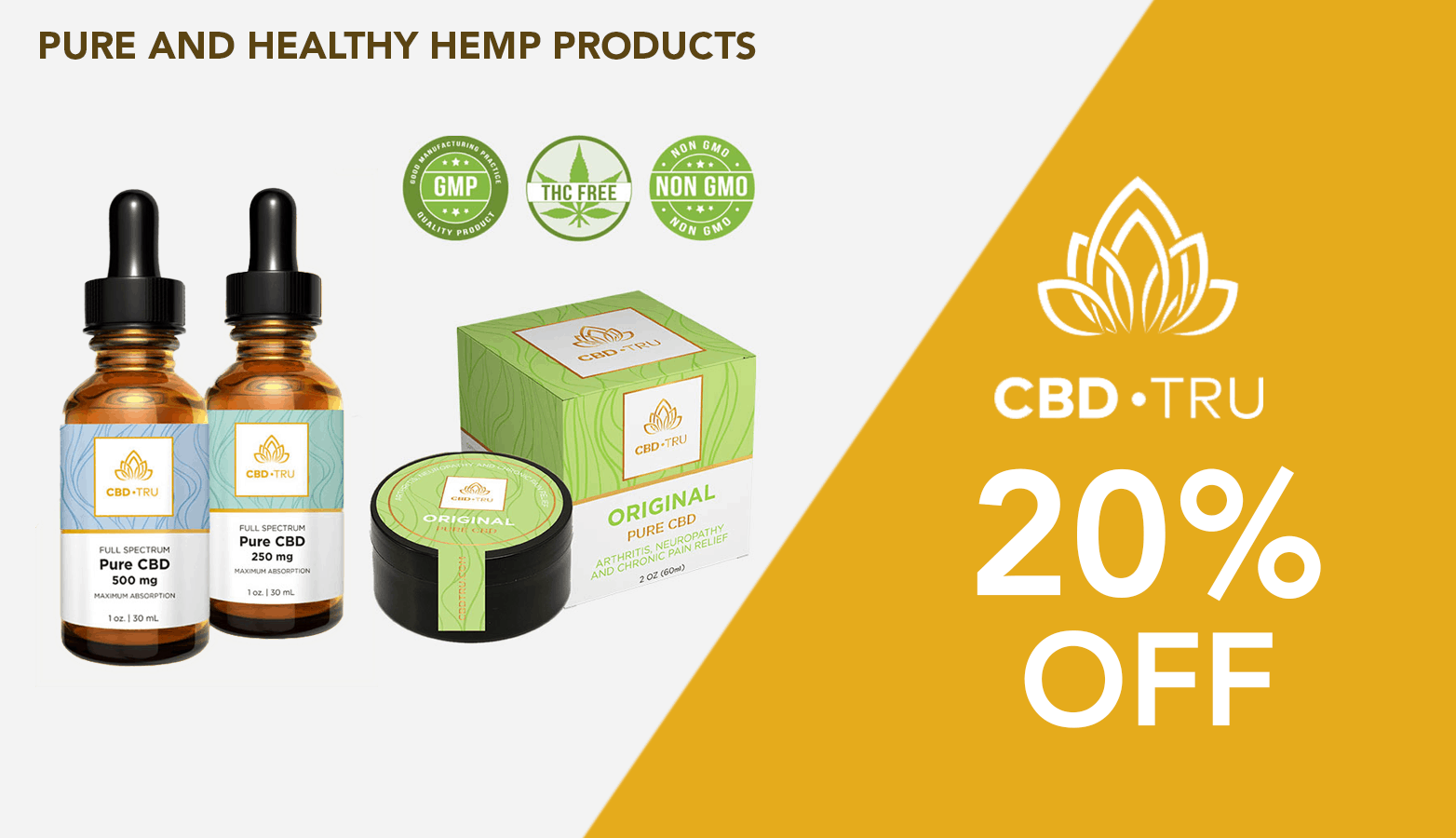 CBD•TRU CBD Coupon Code discounts promos save on cannabis online Website