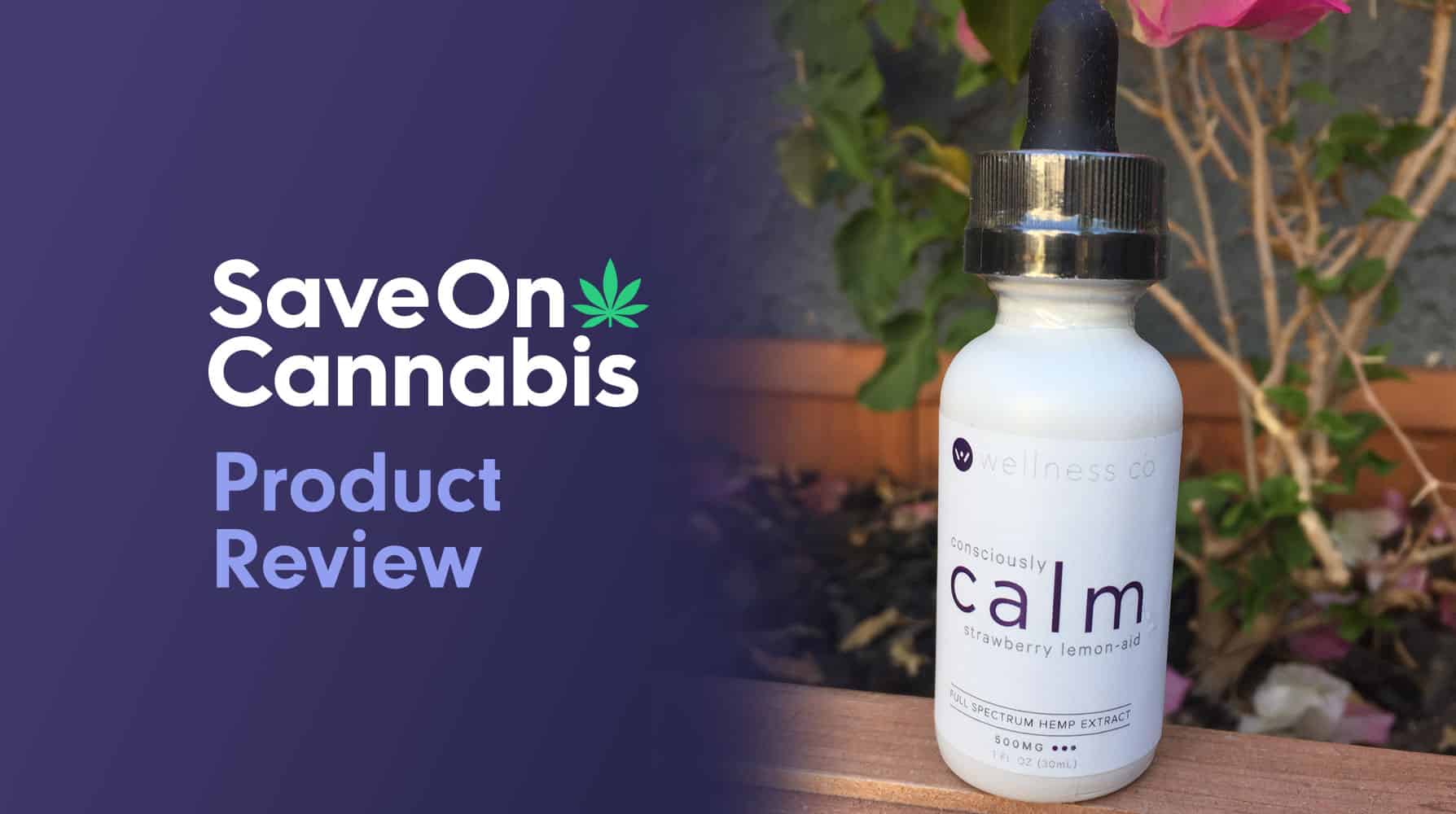 calm by wellness hemp cbd oil tincture strawberry lemon aid 500 mg save on cannabis website