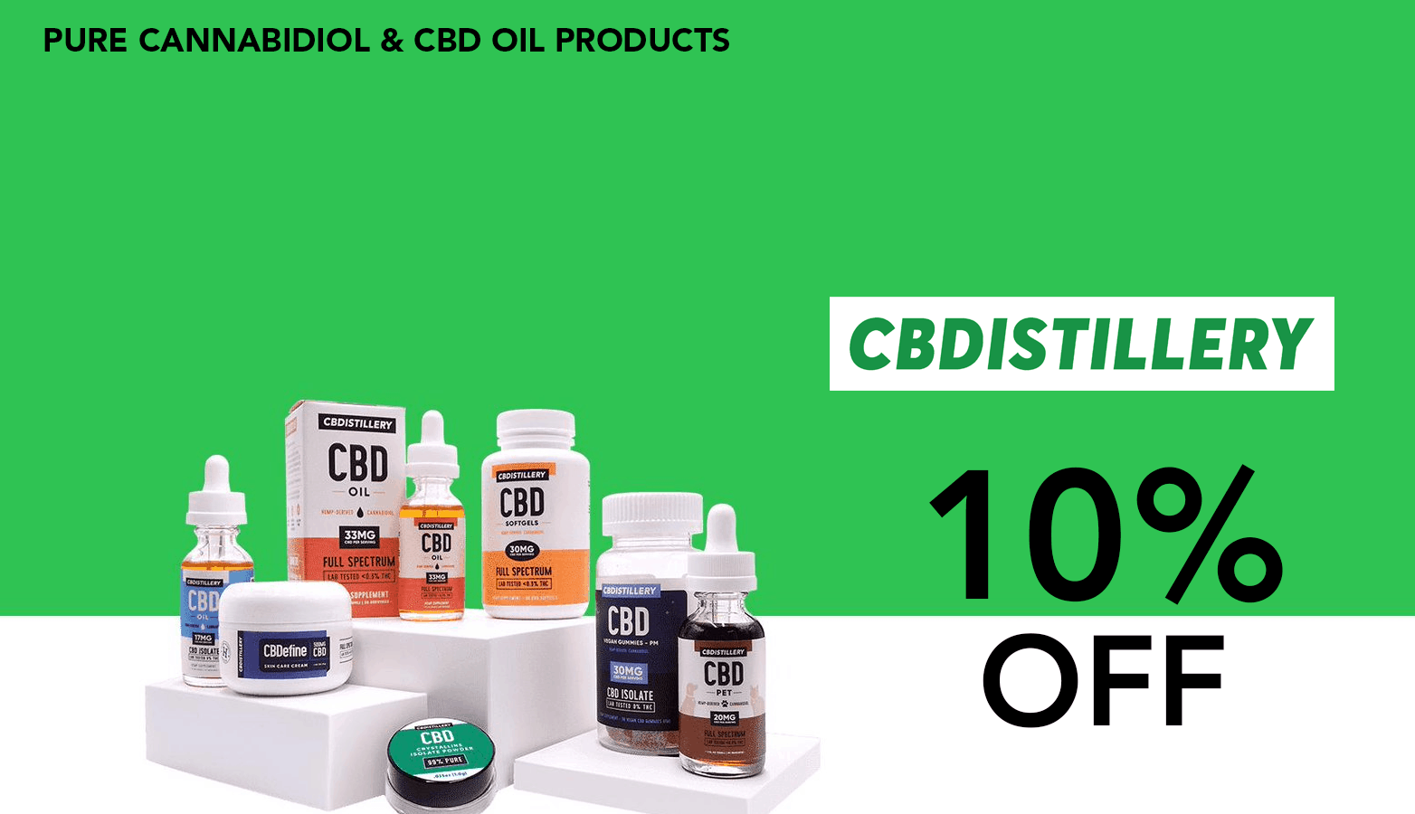 CBDistillery CBD Coupon Code discounts promos save on cannabis online Store Website