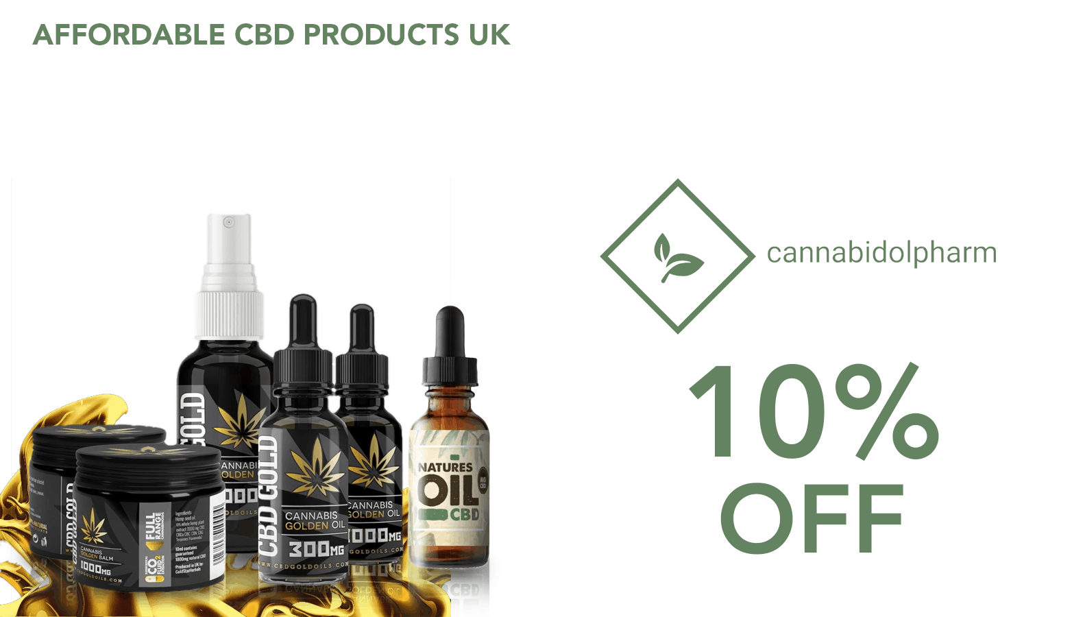 Cannabidolpharm coupon codes for CBD in the UK