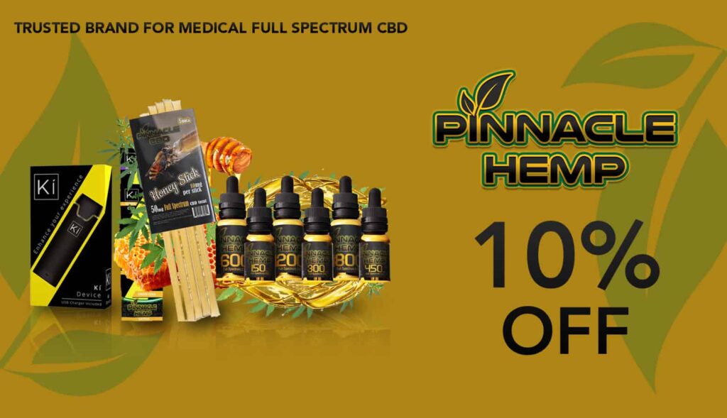 10% Off Pinnacle Hemp Coupon Code! Full Spectrum Cbd &Amp; Delta-8-Thc. 22 Pinnacle Hemp Discount Code - 10 Percent Off