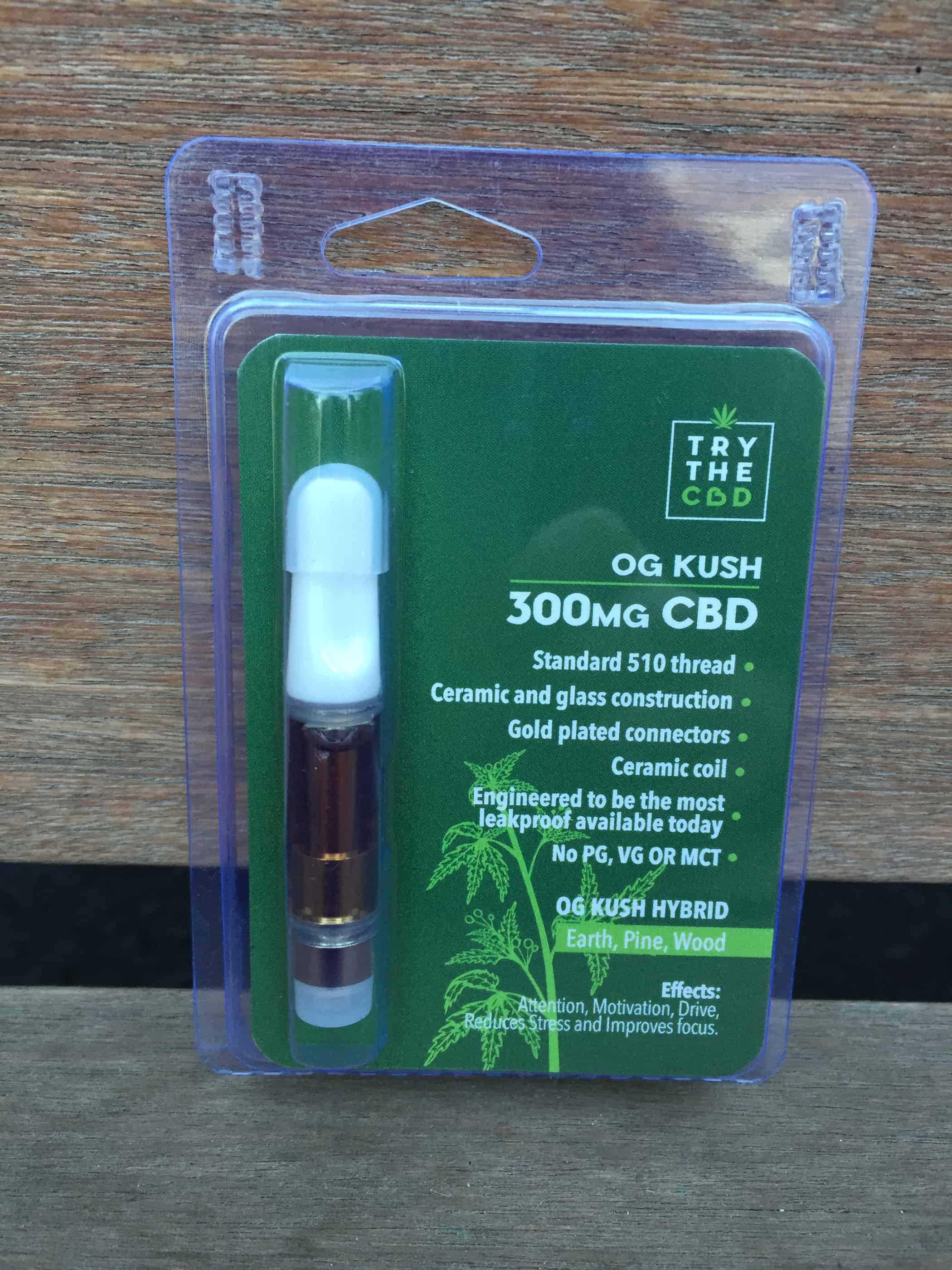 trythecbd og kush cbd vaporizer pen cartridge 300 mg review save on cannabis review