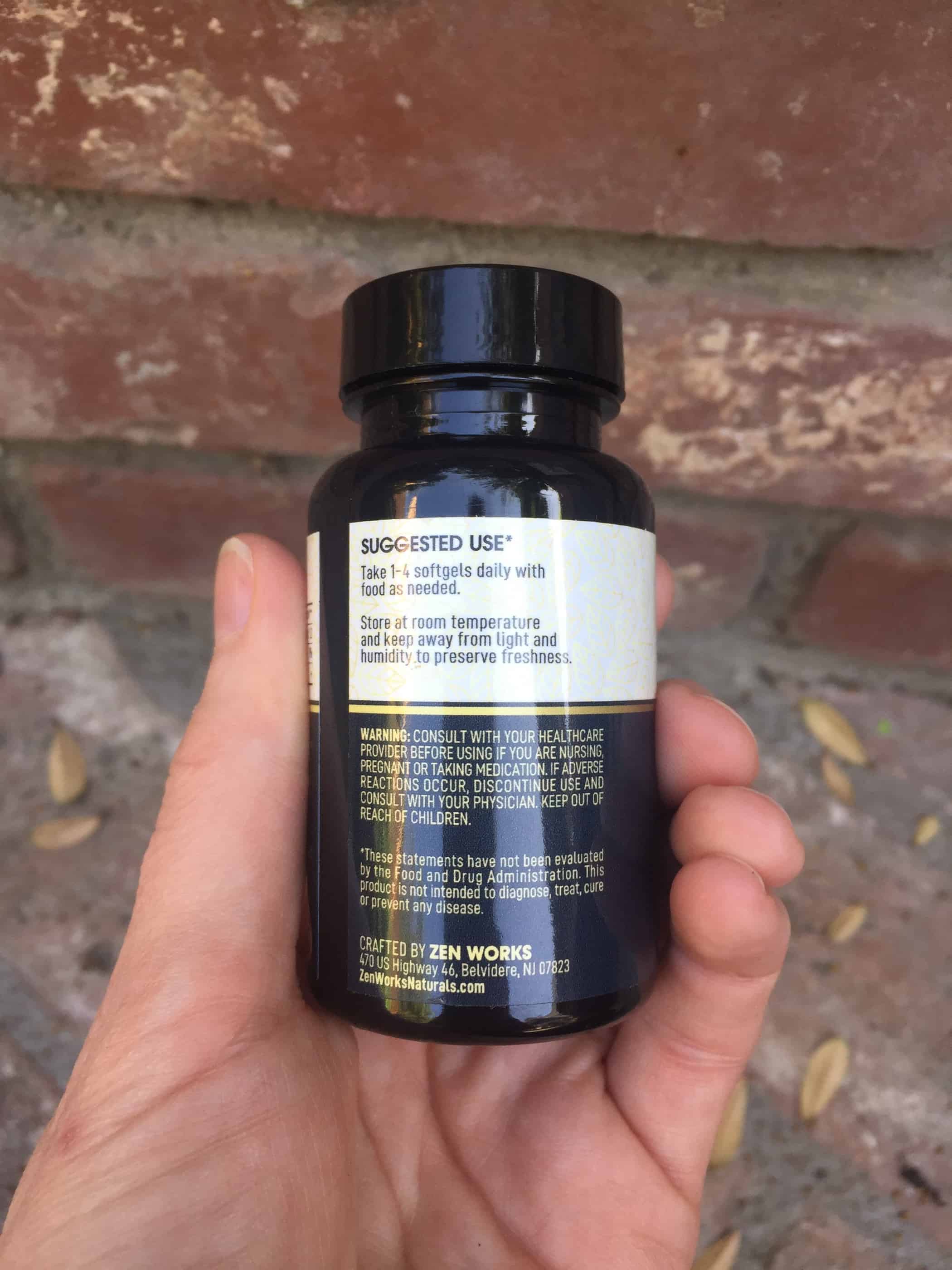 ZenWorks cbd softgel capsules save on cannabis testing process