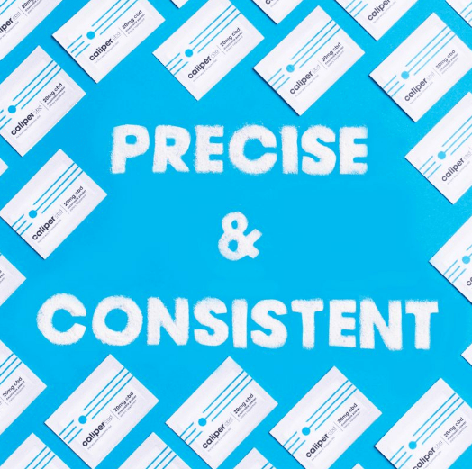 Caliper CBD precise & consistent banner