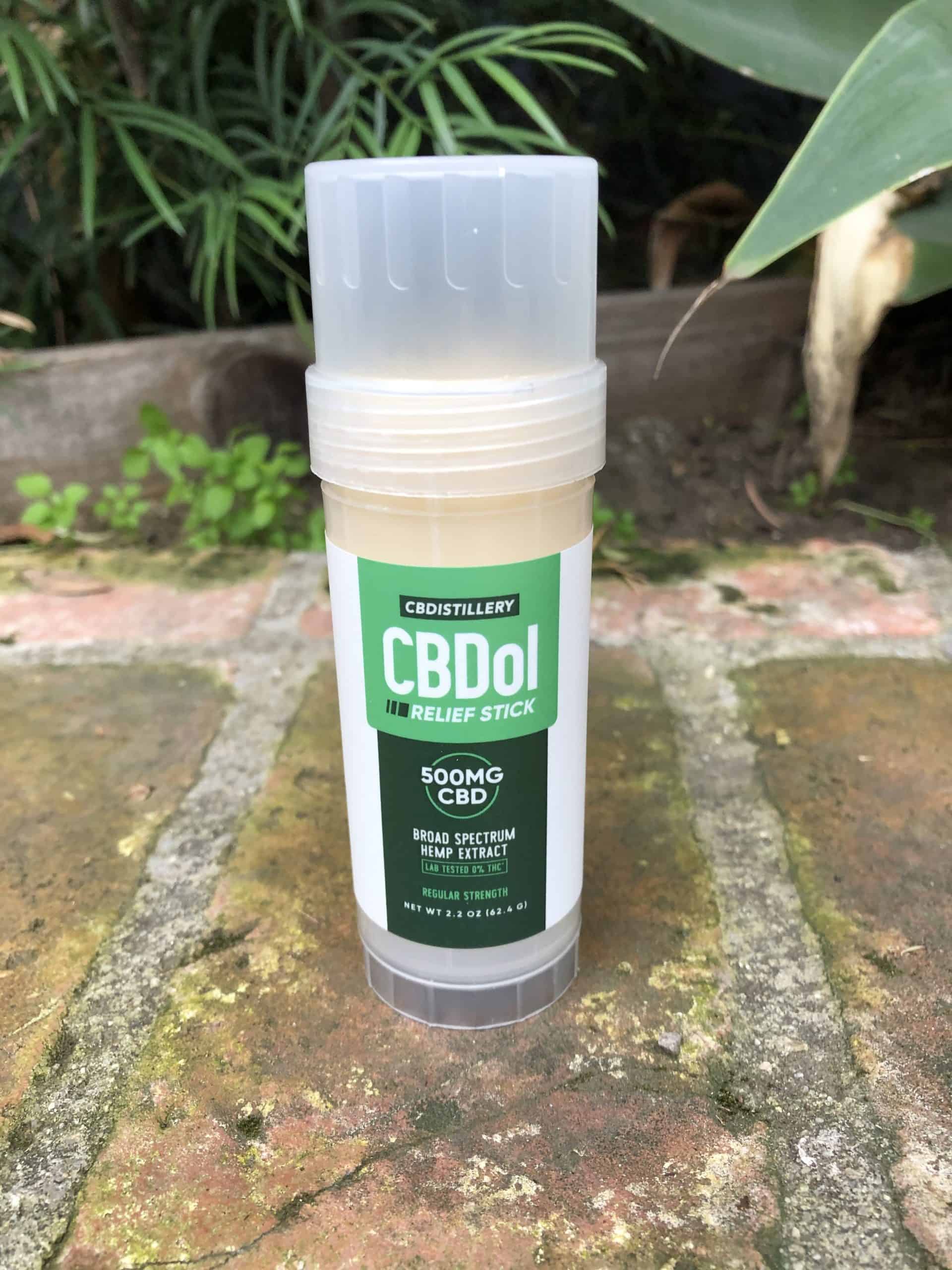 cbdistillery cbdol relief stick save on cannabis beauty shot