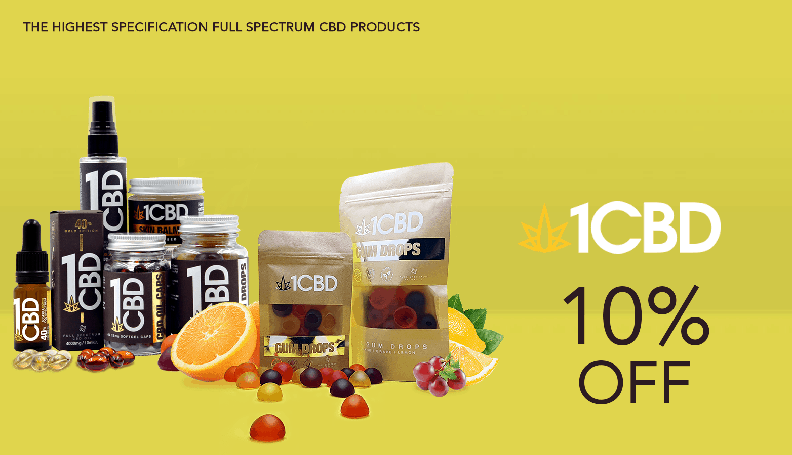1 CBD UK Coupon Code 10 Percent Off Website