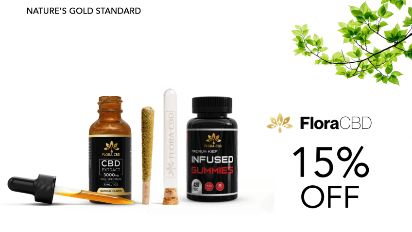 Manatoba Harvest CBD Logo 15 discount on your first purchase at Flora CBD coupon 