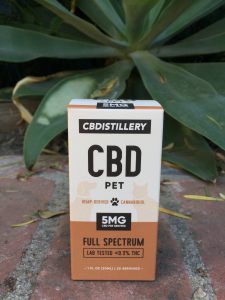 package of CBDistillery CBD Pet Tincture