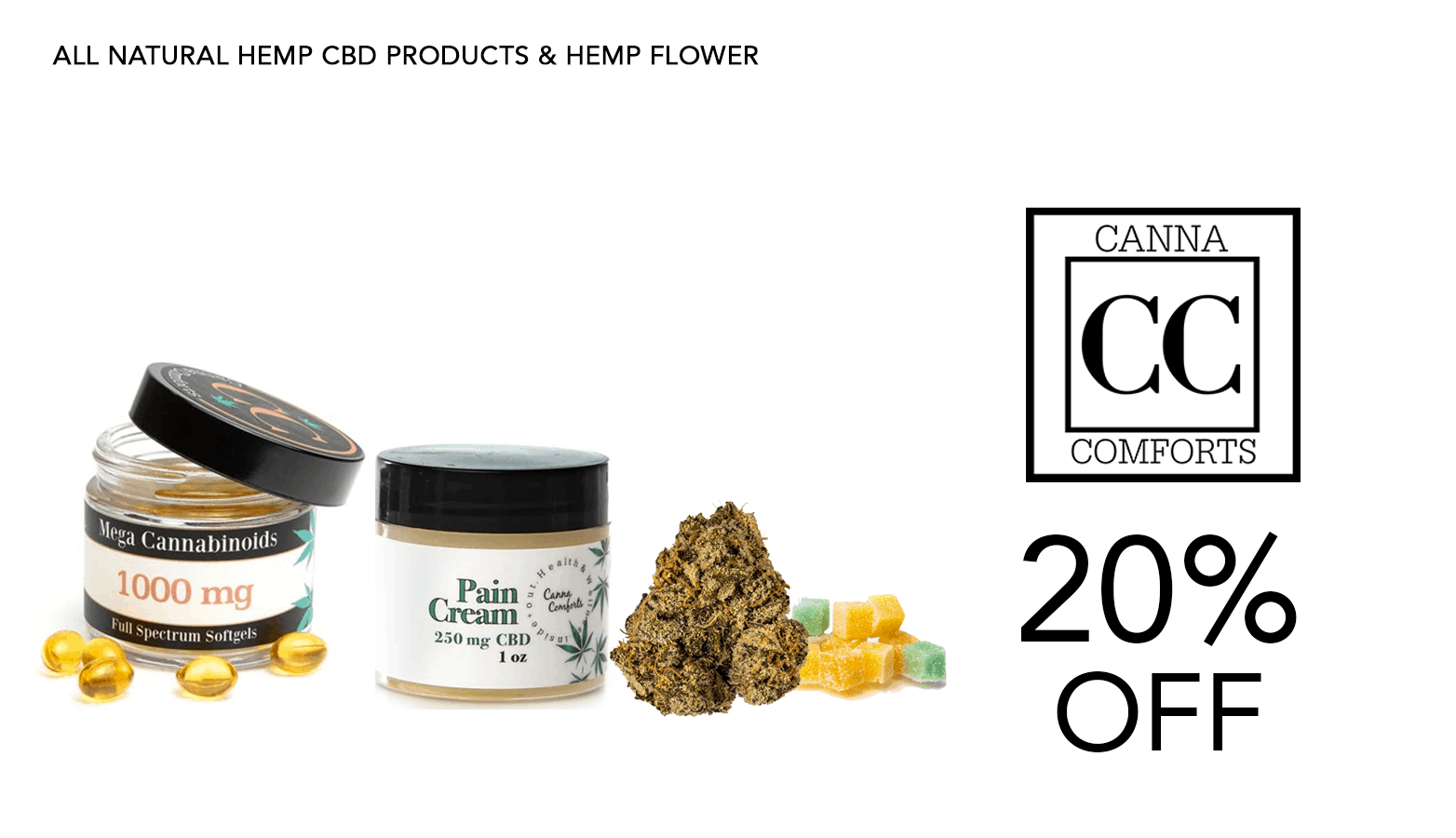 Canna Comforts CBD Coupon Code Offer Website