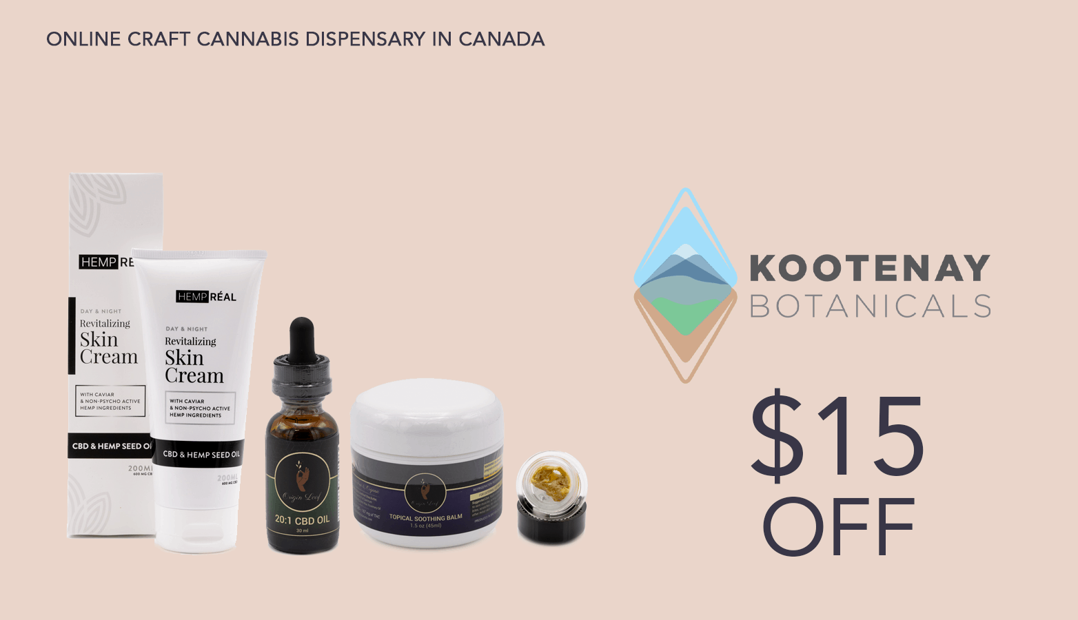 Kootenay Botanicals Promo Graphic