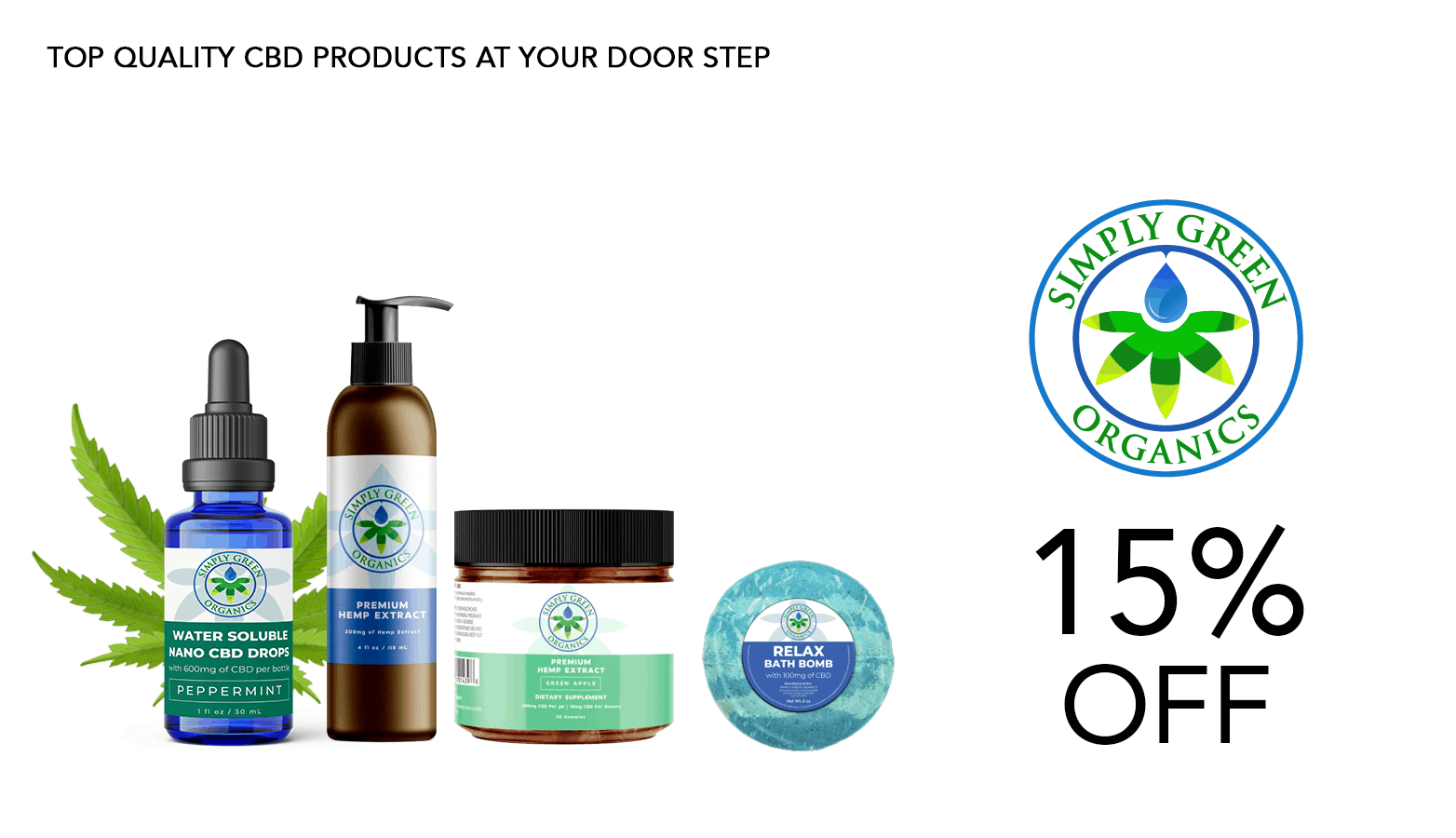 Simply Green Organics CBD Coupon Code Offer Website
