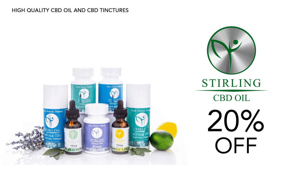 20% Off Site-Wide Stirling Cbd Oils Coupon Code! 5 Stirling Cbd Coupon Code Discount Promo