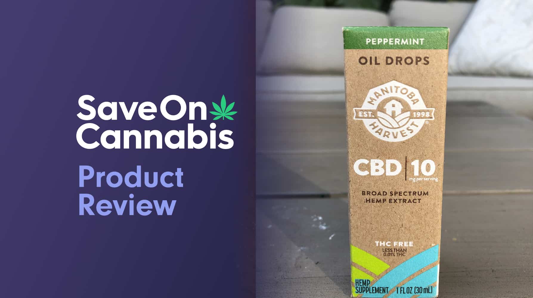 manitoba harvest peppermint cbd oil drops 300 mg save on cannabis website