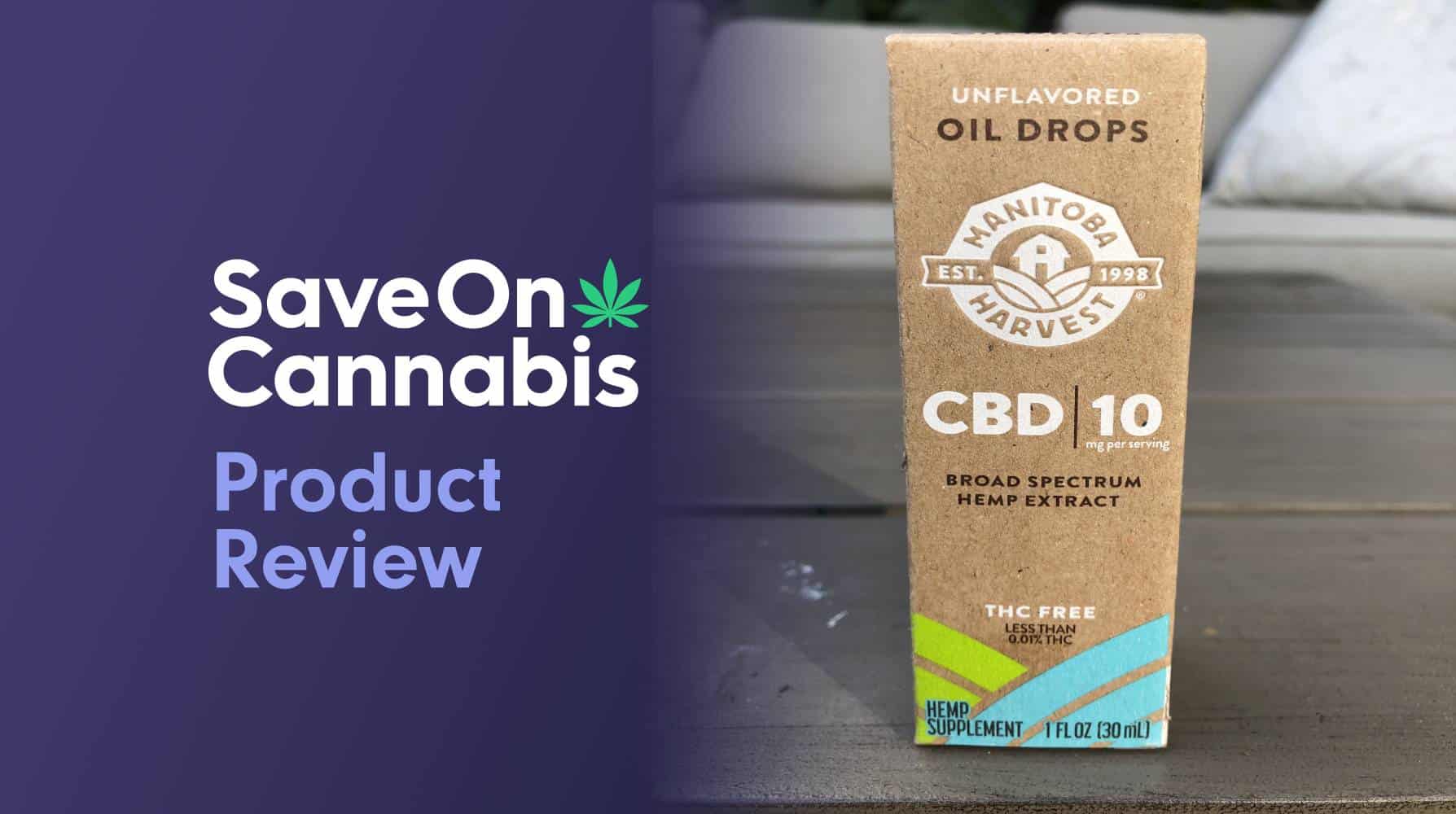 manitoba harvest unflavored cbd oil drops 300 mg save on cannabis website