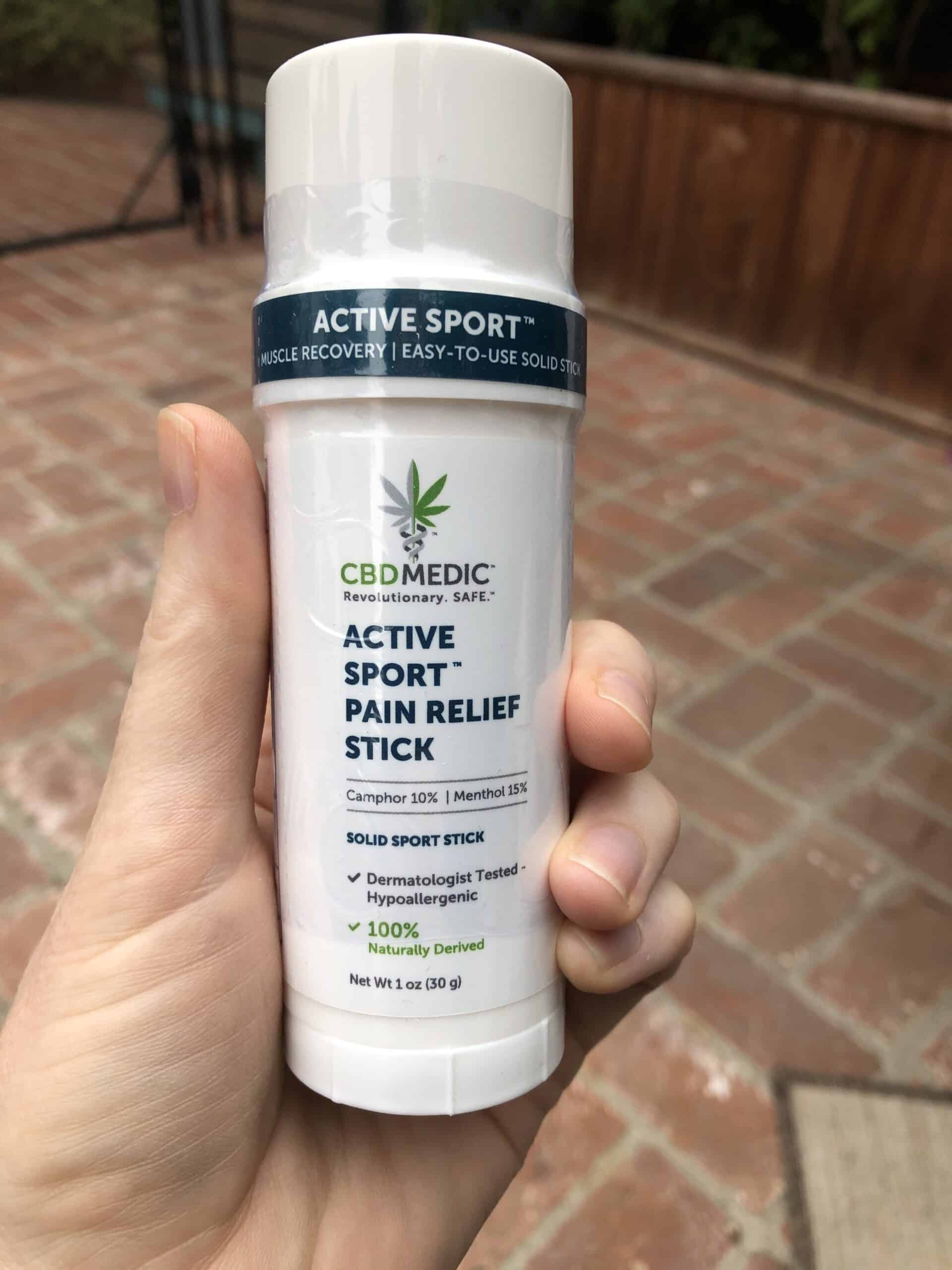 cbdmedic active sport pain relief stick name save on cannabis beauty shot