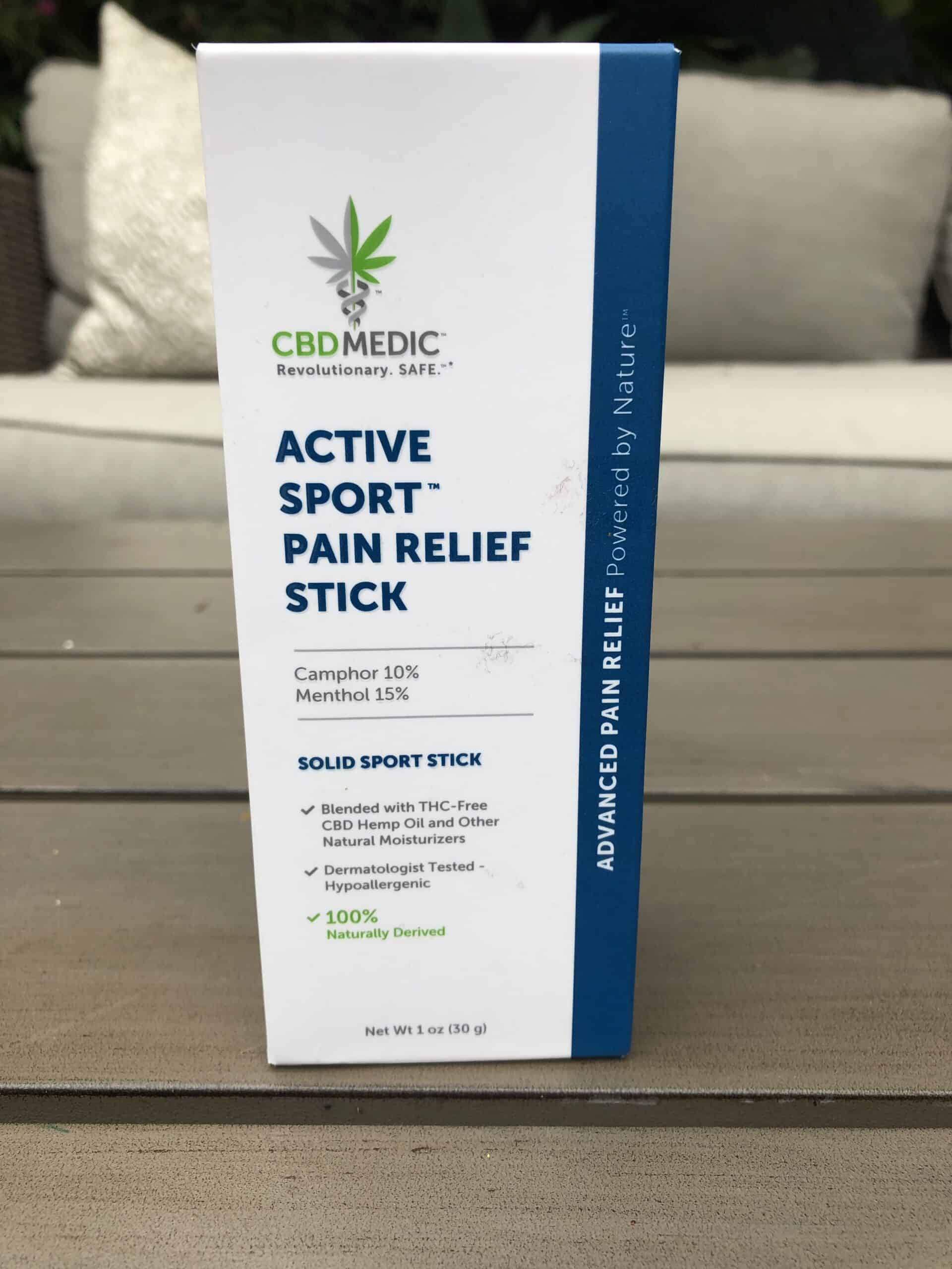 cbdmedic active sport pain relief stick name save on cannabis review