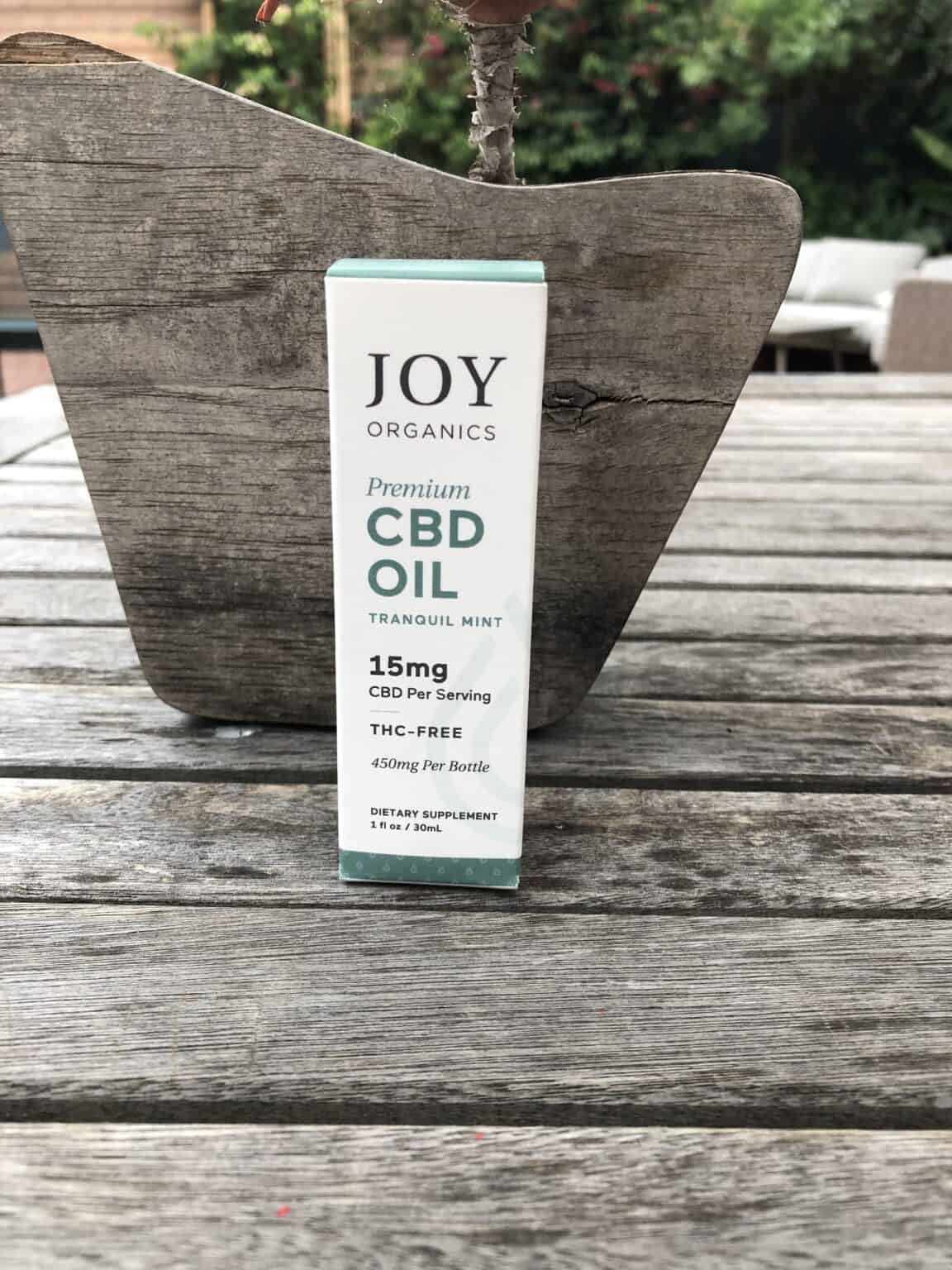 Joy Organics Review CBD Tincture 450 mg Mint Flavor SOC